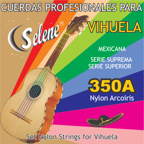 Rainbow Colored Vihuela Strings by Selene