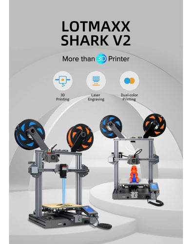 Lotmaxx Shark V2, 3-in-1 3D Printer